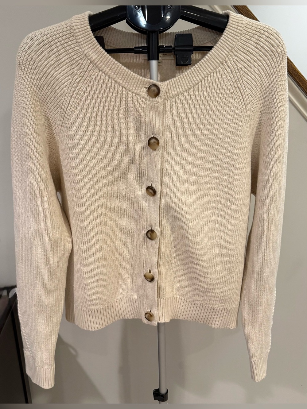 Sezane Isaure Cardigan Sweater Ecru XXXL EUC 14/16